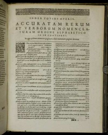 Index Totius Operis [...]