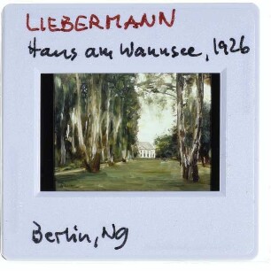 Liebermann, Haus am Wannsee (Berlin AN NG 39/62)