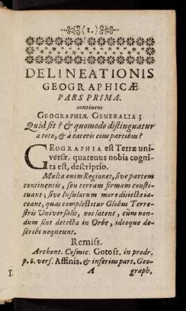 1-117, Pars prima