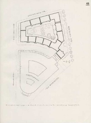 Karte: Wohnhausgruppe am Nordsternhaus in Schöneberg. Lageplan