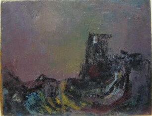 Landschaft mit Ruine