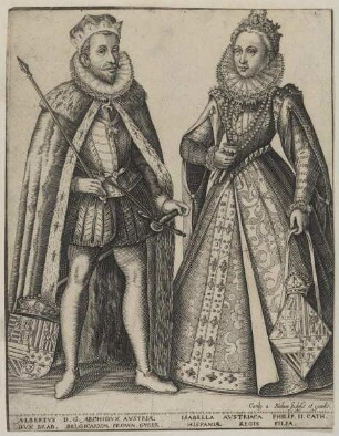 Doppelbildnis des Albertvs Archidvx Avstriae und seiner Gemahlin Isabella von Spanien