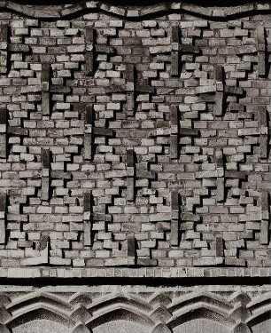 Mauerdetail am Süd-Torbogen, Chilehaus, Hamburg