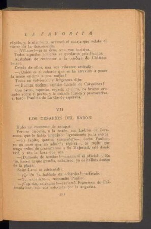 VII - Los desafíos del barón