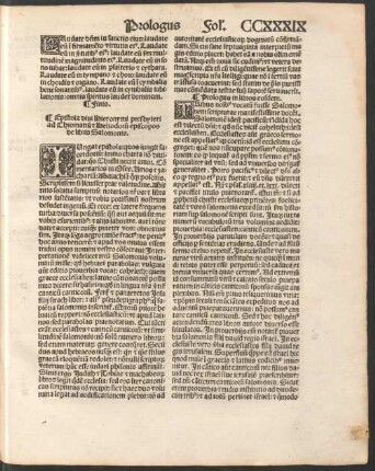 Epistola divi Hieronymi ... de libris Salomonis.