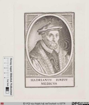 Bildnis Hadrianus Junius (eig. Adriaen de Jonghe)