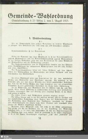 Gemeinde-Wahlordnung