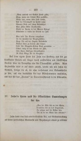 37. Jahn's Haus und die öffentlichen Sammlungen für ihn