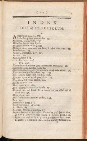 Indes Rerum Et Verborum