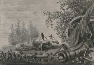 Klengel, Johann Christian. Gedenkblatt an den Wiener Frieden 1809. Farbige Zeichnung