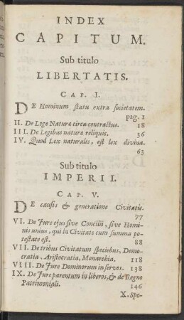 Index Capitum