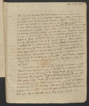 Brief an Karl Hartwig Gregor von Meusebach : 22.04.1827
