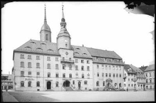 Roßwein. Markt und Rathaus