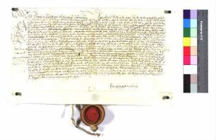 Lehenrevers des Heinrich Christoph von Woellwarth zu Lauterburg für sich und seine Brüder und Vettern für Propst Johann Jakob zu Ellwangen über Killingen, den Hof zum Rötenberg, Baiershofen, Röthardt, Bernlohe, Westhausen und ein Drittel am großen und kleinen Zehnten zu Ober- und Unterböbingen