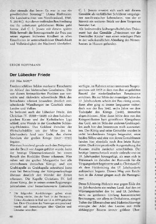 Der Lübecker Friede