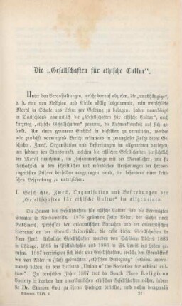 385-404 Die "Gesellschaften für ethische Cultur"