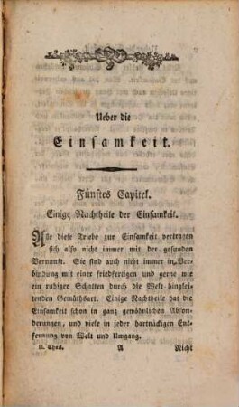 Ueber die Einsamkeit, 2