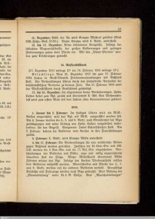 13. Waffenstillstand