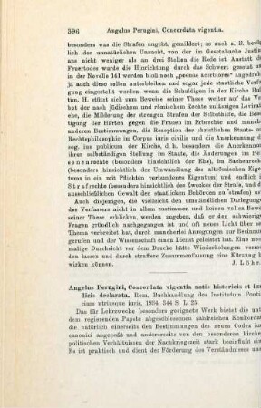 396-397 [Rezension] Concordata Vigentia