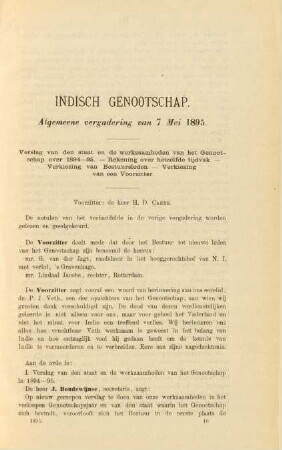 Algemeene vergadering van [2]7 Mei 1895