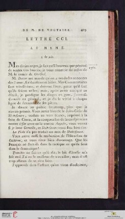 (Lettre CCI - CCX)