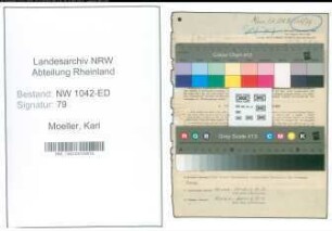 Entnazifizierung Karl Moeller , geb. 05.06.1899 (Lehrer)