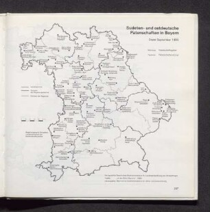 Sudeten- und ostdeutsche Patenschaften in Bayern