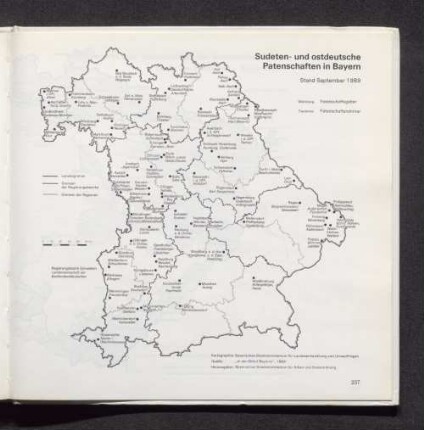 Sudeten- und ostdeutsche Patenschaften in Bayern