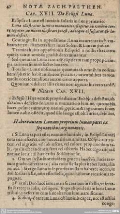 CAP. XVII. De Eclipsi Lunae.