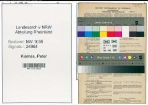 Entnazifizierung Peter Kiemes , geb. 23.11.1904 (Buchhalter)
