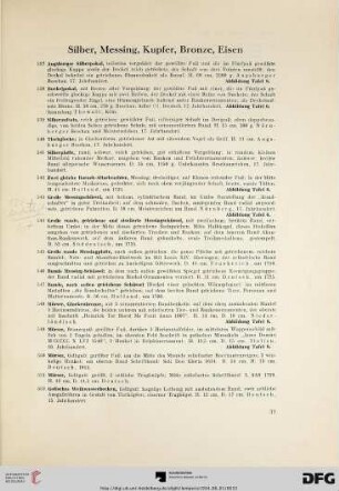 Silber, Messing, Kupfer, Bronze, Eisen (Nr. 537-561)