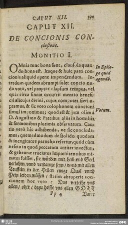 Caput XII. De Concionis Conclusione