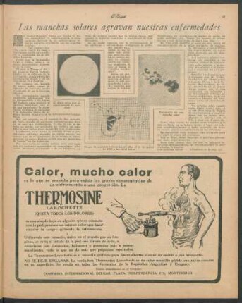 Las manchas solares agravan nuestras enfermedades