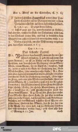 Das siebende Capitel.