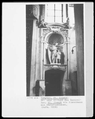 Joseph als Zimmermann mit dem Christusknaben