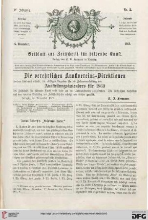 Heft 2 (6. November 1868)