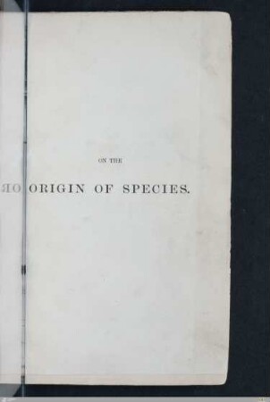 On the origin of species by means of natural selection, or the preservation of favoured races in the struggle for life