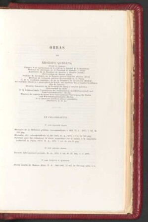 Obras de Ernesto Quesada