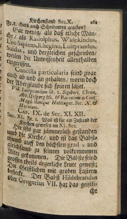 Cap. IX. de Sec. XI.XII.