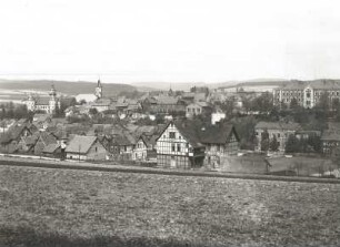 Schleusingen, Stadtansicht : Schleusingen. Stadtansicht von Westen