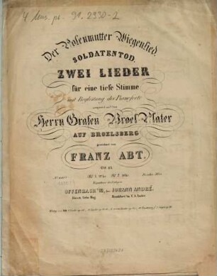 Der Polenmutter Wiegenlied, 2. Soldatentod