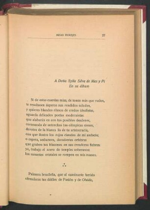 A Doña Sylla Silva de Más y Pi