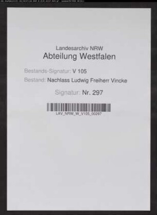 1 Brief von Friedrich Adolf Graf von Kalckreuth