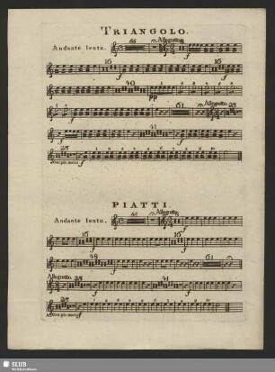 Triangolo / Piatti