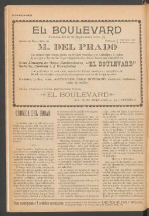 Crónica del hogar