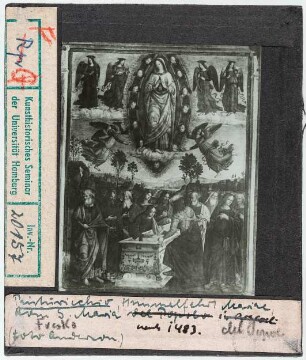 Pinturicchio (Schule): Himmelfahrt Mariä. Rom, Santa Maria del Popolo