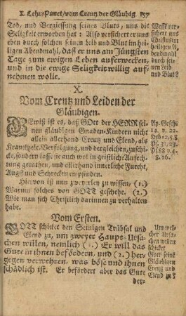 X. Vom Creutz und Leiden der Gläubigen