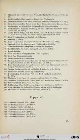 Teppiche (Nr. 730-808)