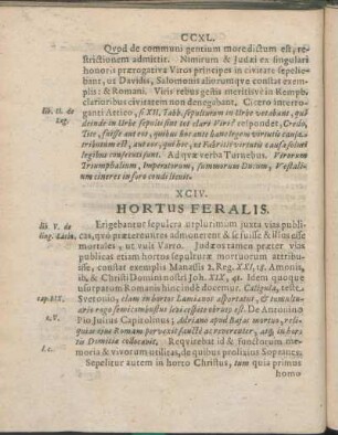 XCIV. Hortus Feralis.