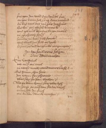 Das Wintmachen (1546); RSM 2S/1970e